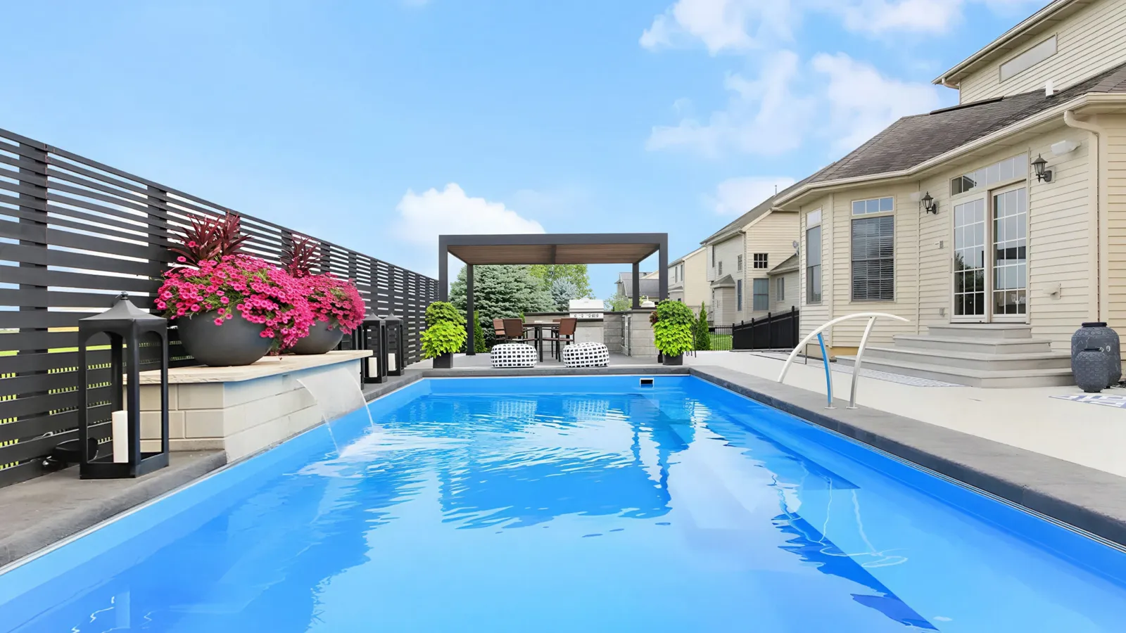 Fiberglass pool installation in Columbus, Ohio