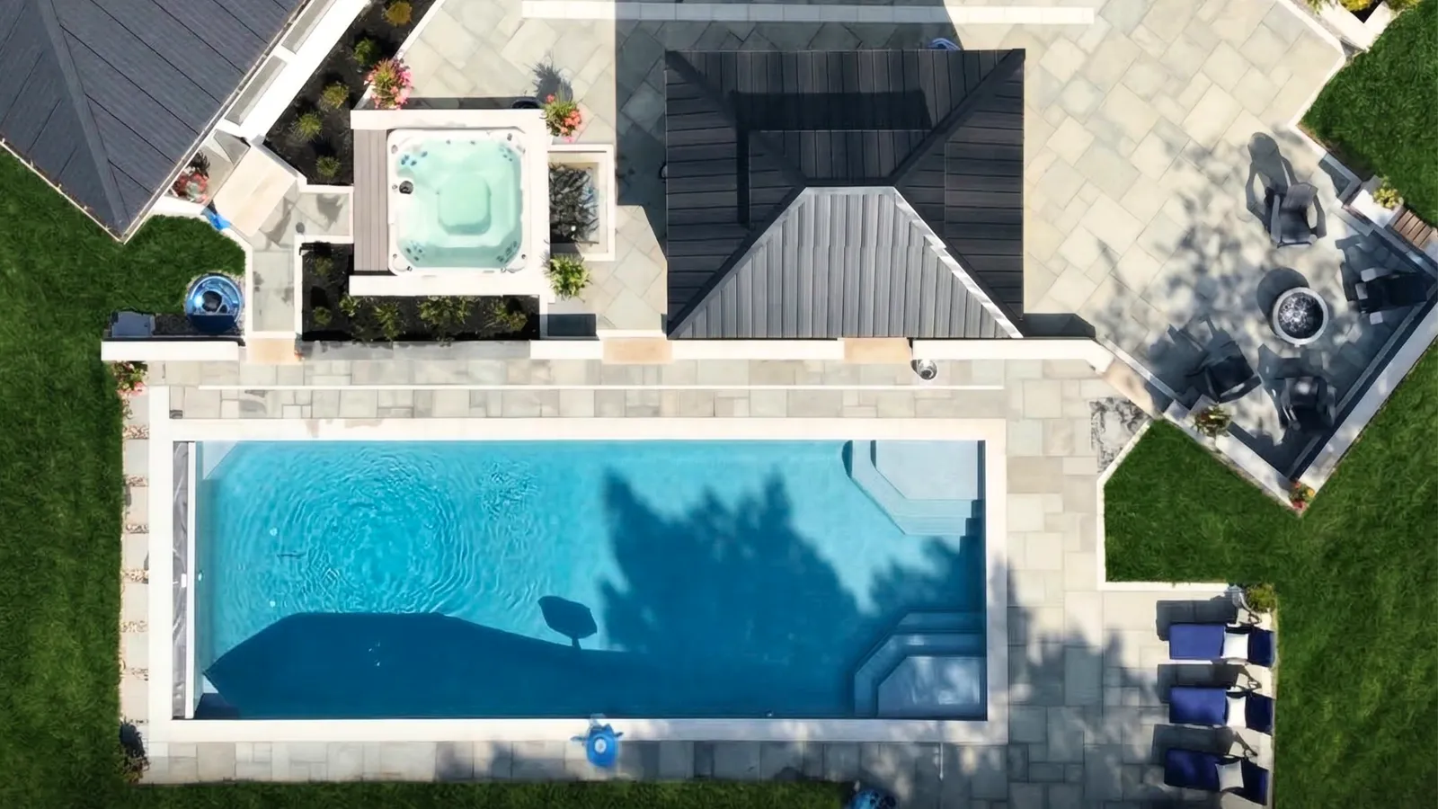 Fiberglass pool installation in Delaware, Ohio