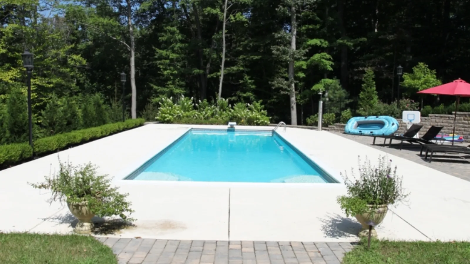 Fiberglass pool installation in Fairfield County, Ohio