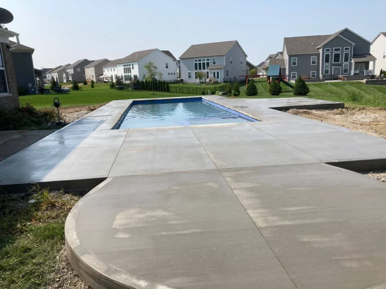 Rectangular outdoor pool