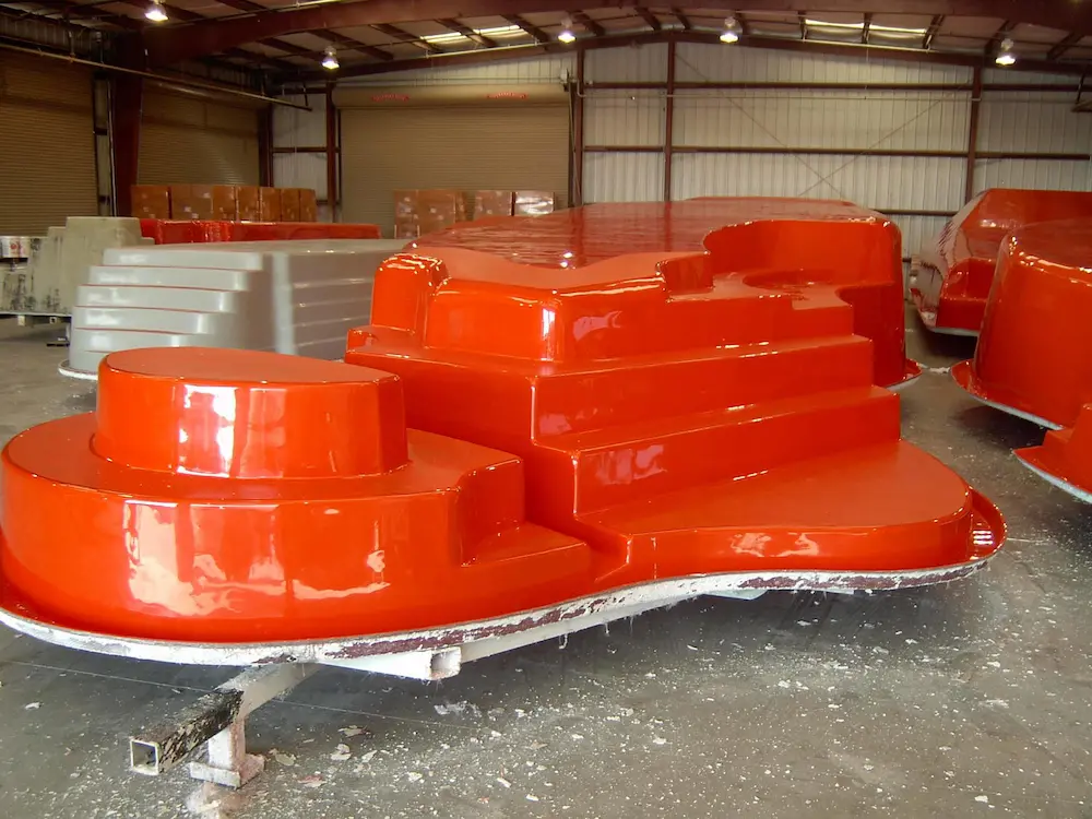 How San Juan Pools Are Made. Mold for Fiberglass Pool Shell