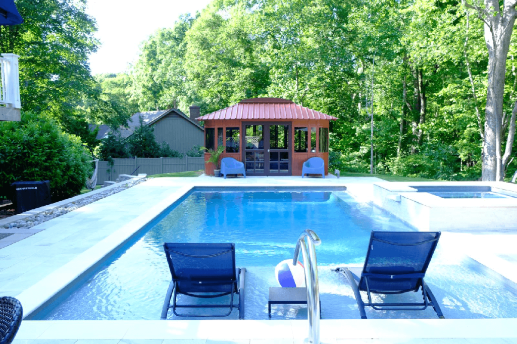 wylela beach grande installed backyard fiberglass pool gallery